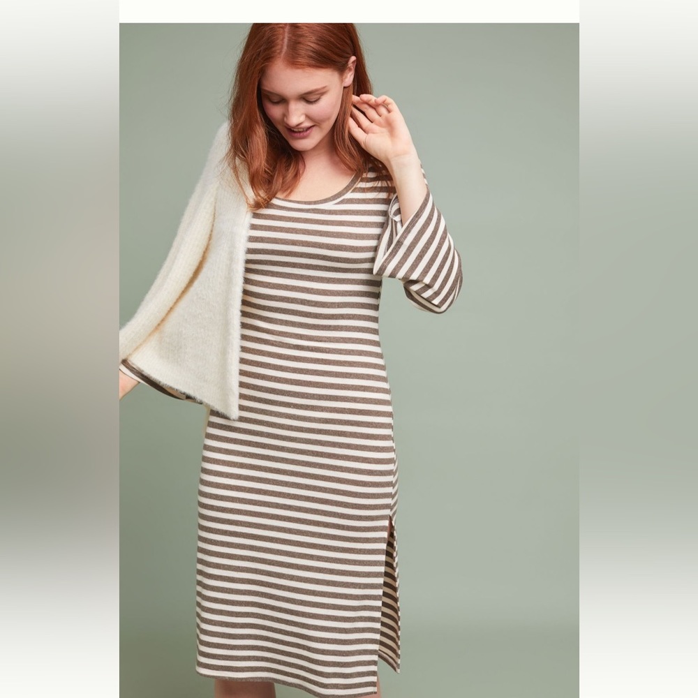 Striped sweater dress